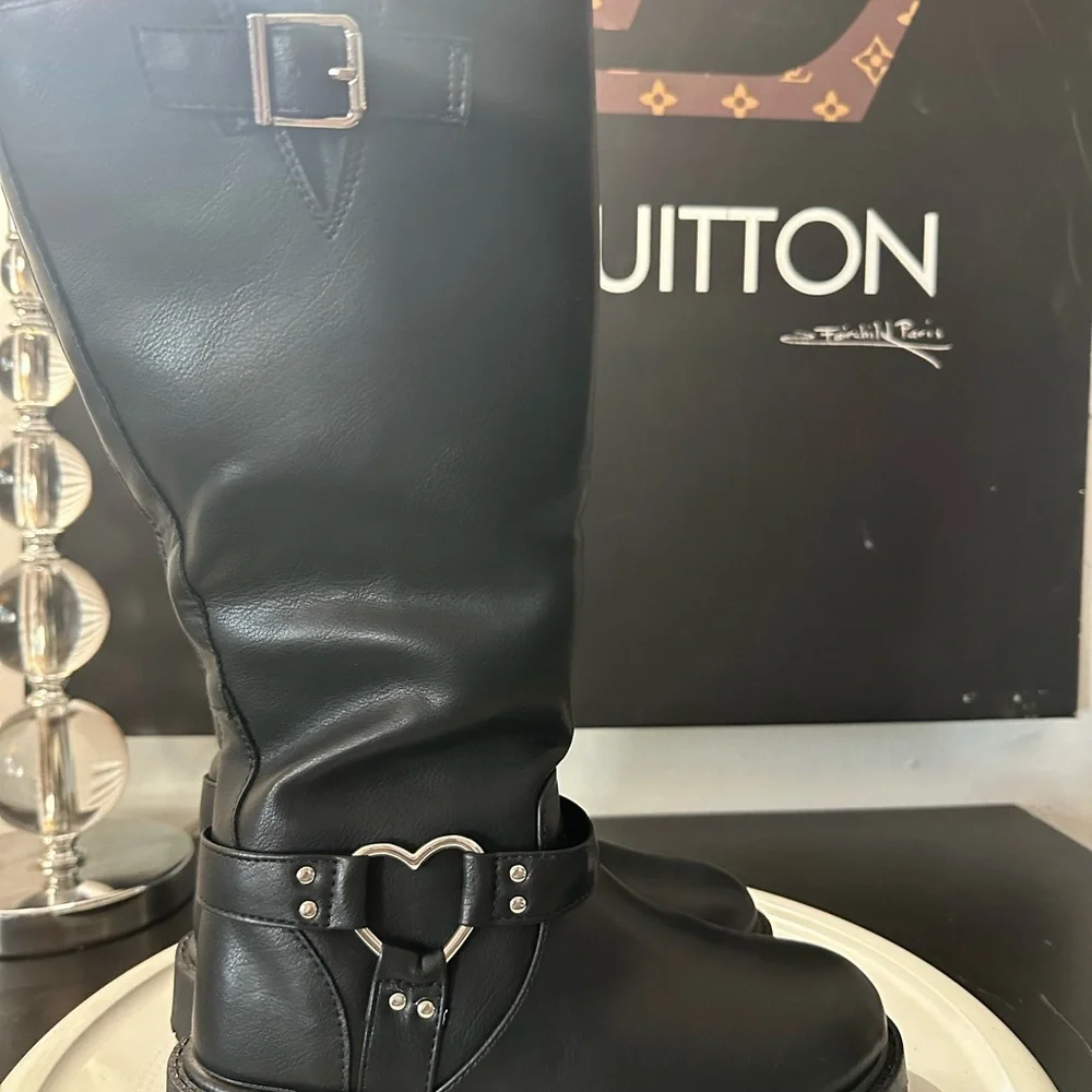 🆕Jellypop Kids Heart Faux Leather Boots